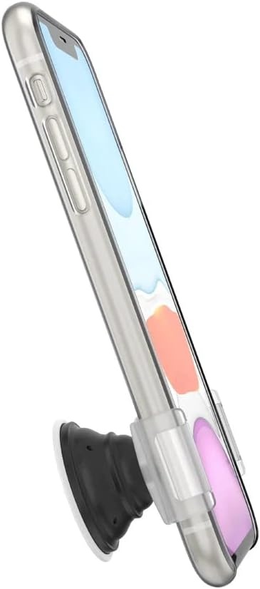 image:imagePopSockets Phone Grip Slide for Phones and Cases Sliding Phone Grip with Expanding Kickstand BlackWhite