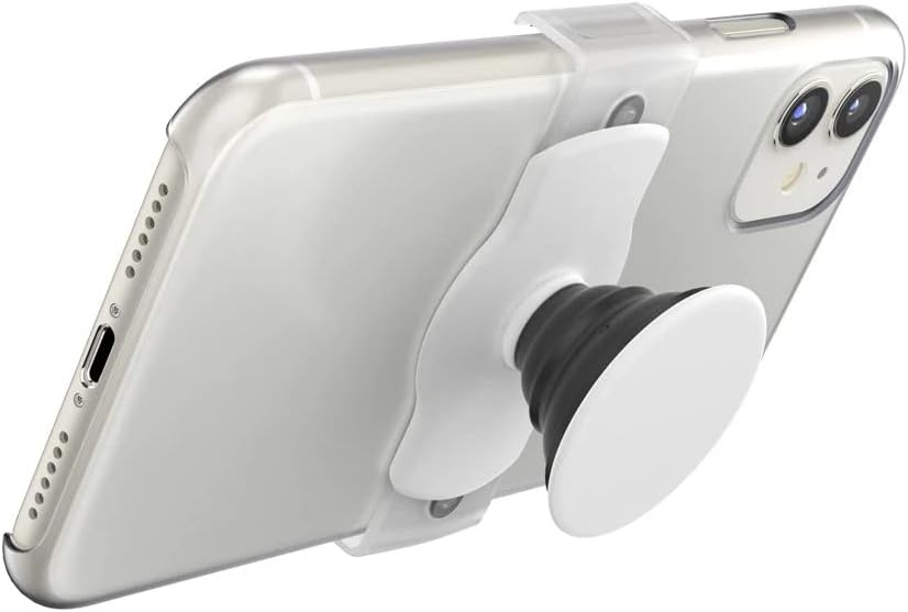 image:imagePopSockets Phone Grip Slide for Phones and Cases Sliding Phone Grip with Expanding Kickstand BlackWhite
