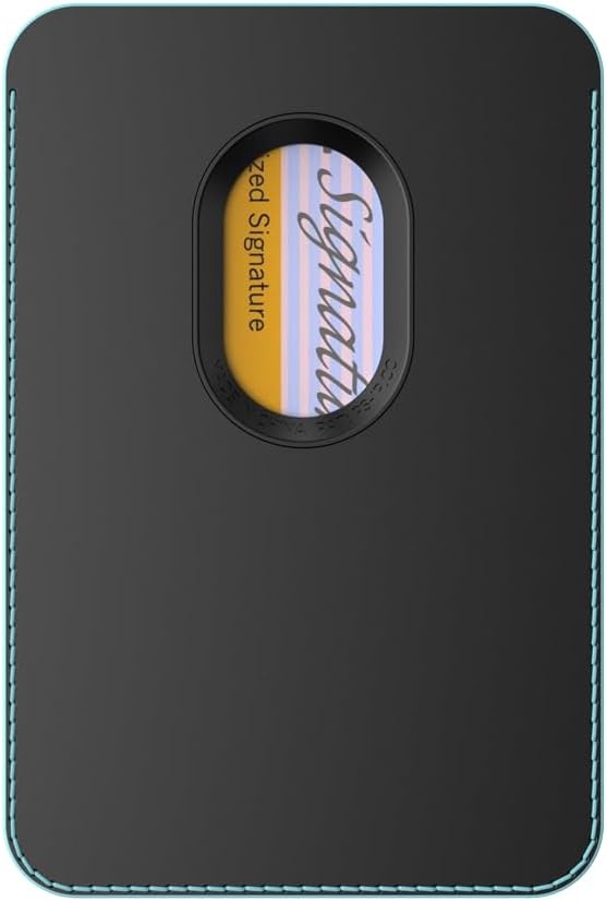 image:imagePopSockets Phone Wallet with Expanding Grip Phone Card Holder Wireless Charging Compatible Wallet Compatible with MagSafe Licorice DotButterfly Pea Blue