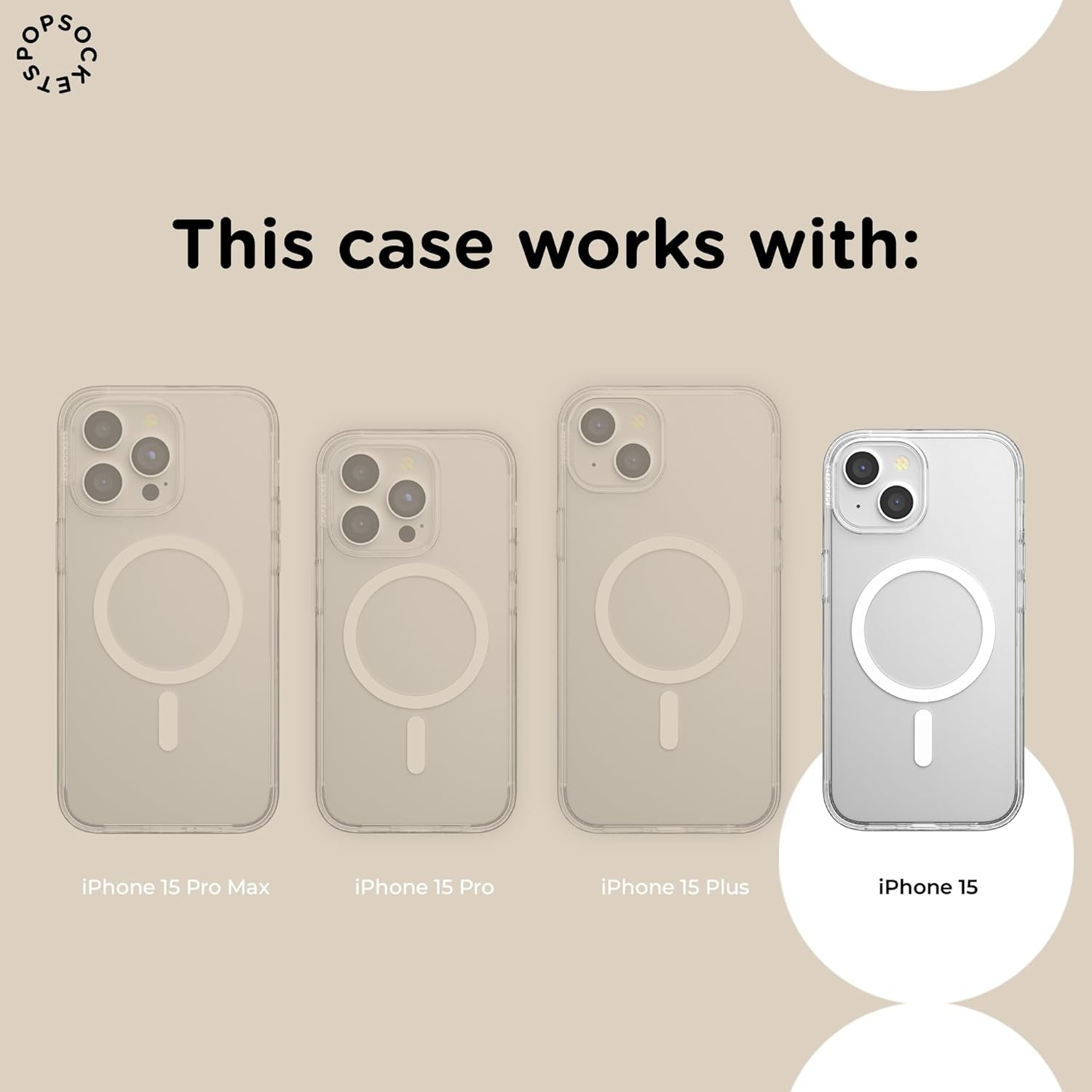 image:imagePopSockets iPhone 16 Pro Case Compatible with MagSafe Phone Case for iPhone 16 Pro Wireless Charging Compatible Case Only Black LaceDoily Life
