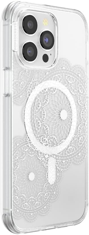 image:imagePopSockets iPhone 16 Pro Case Compatible with MagSafe Phone Case for iPhone 16 Pro Wireless Charging Compatible Case Only Black LaceDoily Life