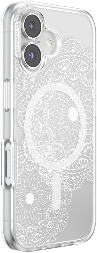 image:imagePopSockets iPhone 16 Pro Case Compatible with MagSafe Phone Case for iPhone 16 Pro Wireless Charging Compatible Case Only Black LaceDoily Life
