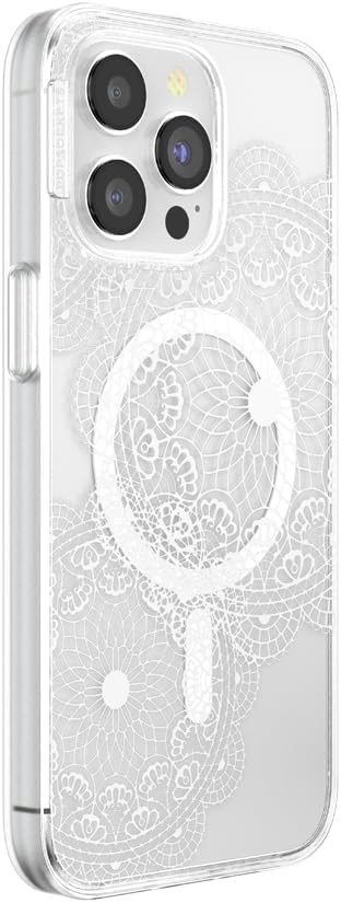 image:imagePopSockets iPhone 16 Pro Case Compatible with MagSafe Phone Case for iPhone 16 Pro Wireless Charging Compatible Case Only Black LaceDoily Life