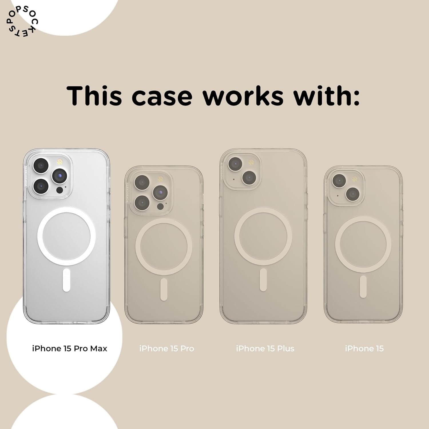 image:imagePopSockets iPhone 16 Pro Case Compatible with MagSafe Phone Case for iPhone 16 Pro Wireless Charging Compatible Case Only Black LaceDoily Life