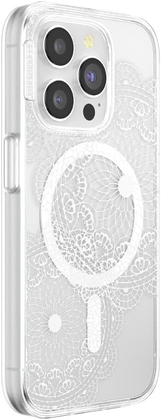 image:imagePopSockets iPhone 16 Pro Case Compatible with MagSafe Phone Case for iPhone 16 Pro Wireless Charging Compatible Case Only Black LaceDoily Life