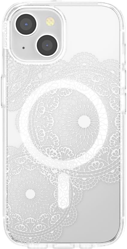 image:imagePopSockets iPhone 16 Pro Case Compatible with MagSafe Phone Case for iPhone 16 Pro Wireless Charging Compatible Case Only Black LaceDoily Life