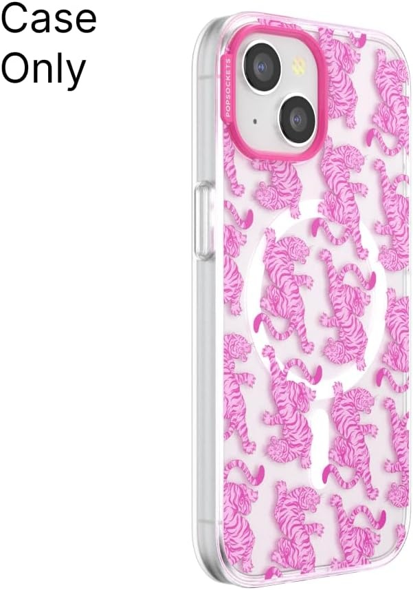 image:imagePopSockets iPhone 16 Pro Case Compatible with MagSafe Phone Case for iPhone 16 Pro Wireless Charging Compatible Case Only Black LaceLe Tigre