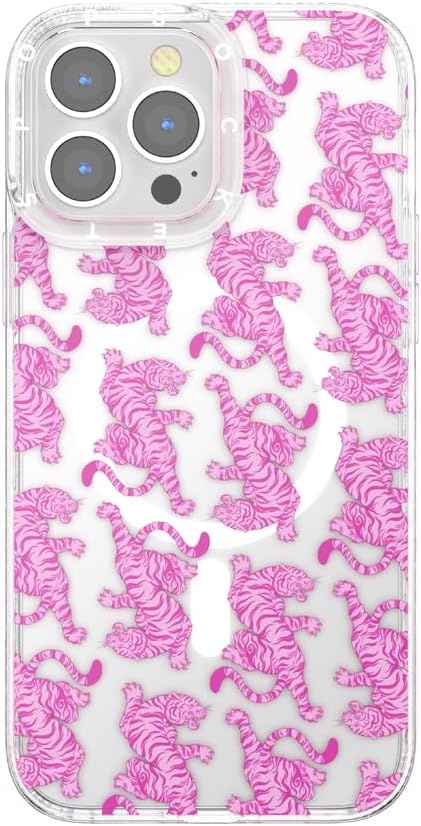 image:imagePopSockets iPhone 16 Pro Case Compatible with MagSafe Phone Case for iPhone 16 Pro Wireless Charging Compatible Case Only Black LaceLe Tigre