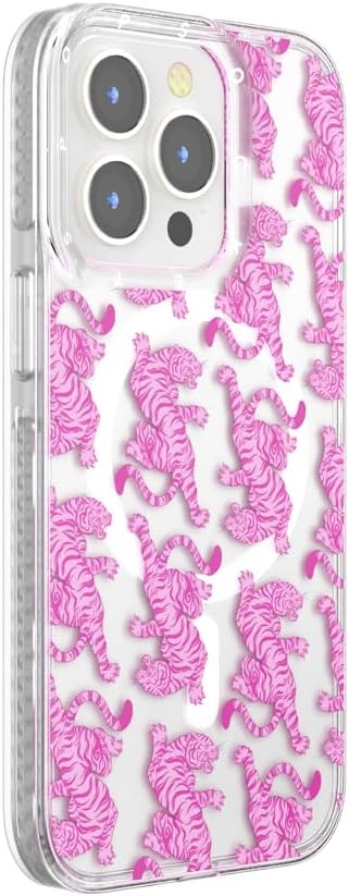 image:imagePopSockets iPhone 16 Pro Case Compatible with MagSafe Phone Case for iPhone 16 Pro Wireless Charging Compatible Case Only Black LaceLe Tigre