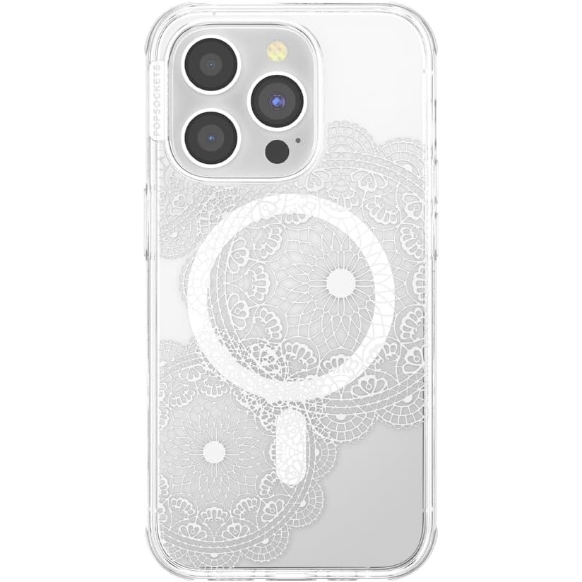 image:imagePopSockets iPhone 16 Pro Case Compatible with MagSafe Phone Case for iPhone 16 Pro Wireless Charging Compatible Case Only Black LaceDoily Life