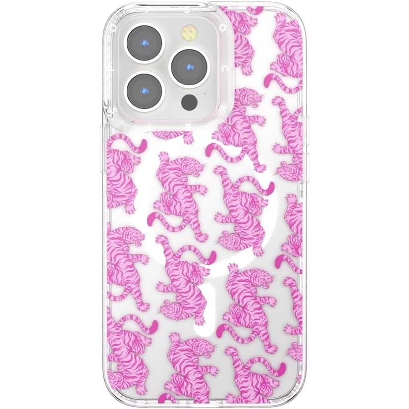 image:imagePopSockets iPhone 16 Pro Case Compatible with MagSafe Phone Case for iPhone 16 Pro Wireless Charging Compatible Case Only Black LaceLe Tigre