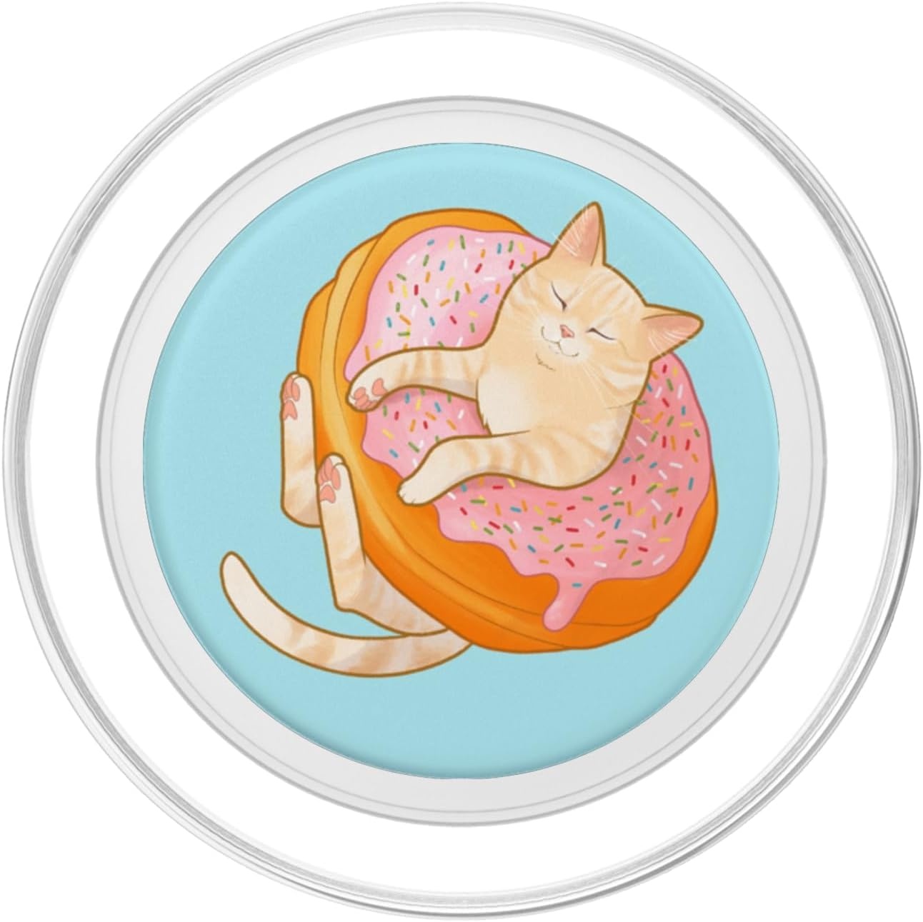 image:imagePopSockets Cat Phone Grip Donut Kitty PopSockets PopGrip for MagSafeMagnetic PopGrip