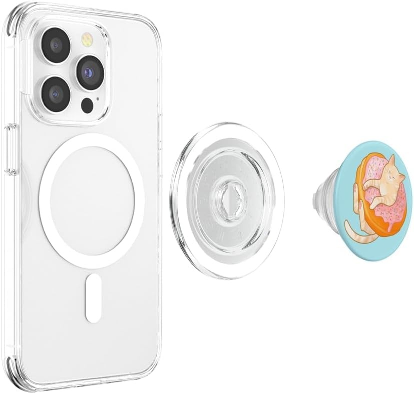 image:imagePopSockets Cat Phone Grip Donut Kitty PopSockets PopGrip for MagSafeMagnetic PopGrip