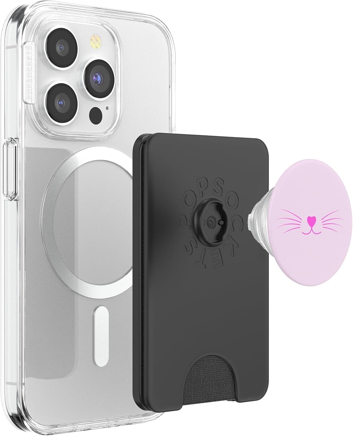image:imagePopSockets Cat Phone Grip Kitty Nose PopSockets PopGrip for MagSafeMagnetic PopWallet