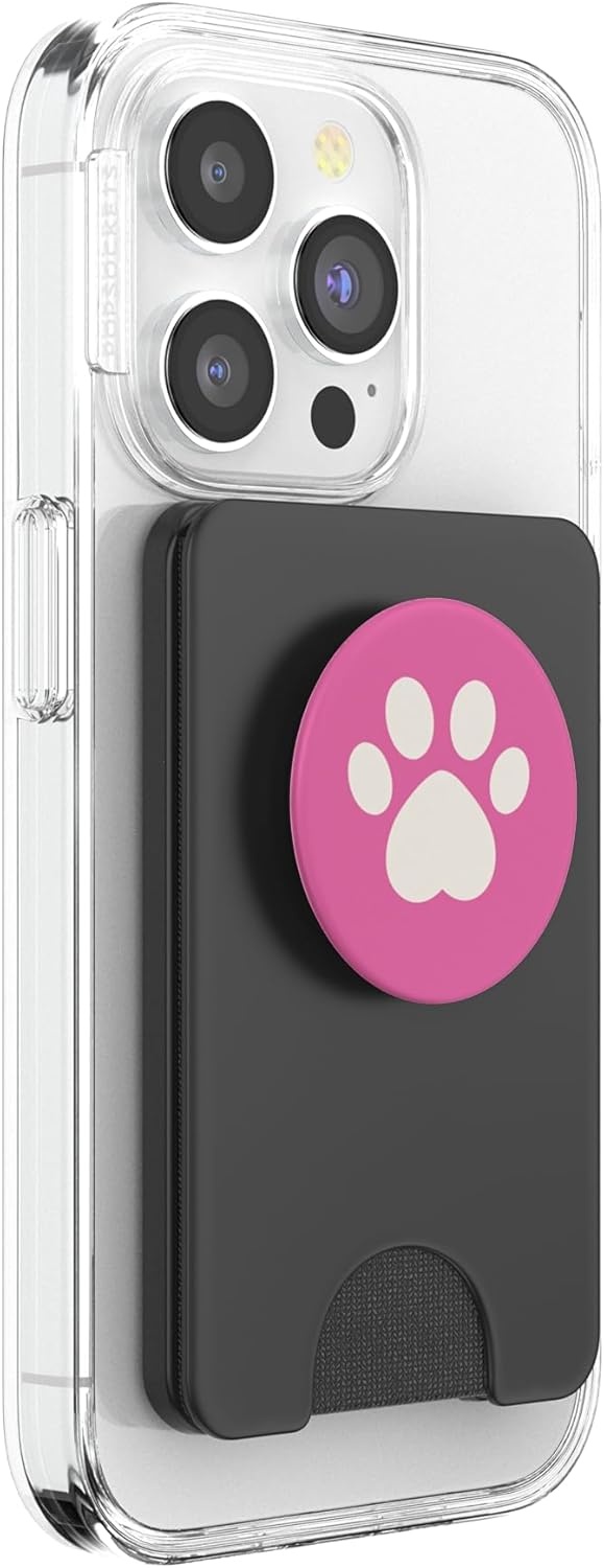 image:imagePopSockets Pet Phone Grip Pink Paw PopSockets PopGrip for MagSafeMagnetic PopWallet