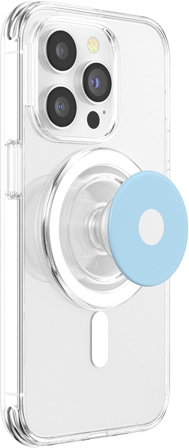 image:imagePopSockets Phone Grip Blue amp White Dot PopSockets PopGrip for MagSafeMagnetic PopGrip