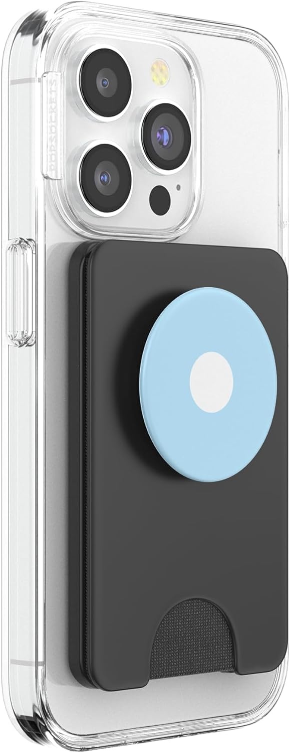 image:imagePopSockets Phone Grip Blue amp White Dot PopSockets PopGrip for MagSafeMagnetic PopWallet