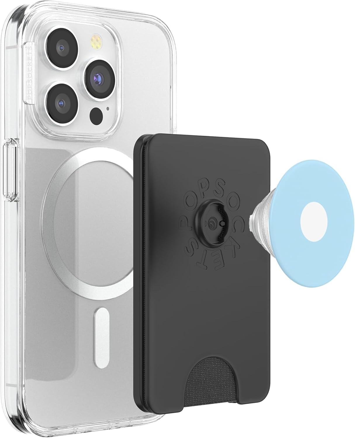 image:imagePopSockets Phone Grip Blue amp White Dot PopSockets PopGrip for MagSafeMagnetic PopWallet