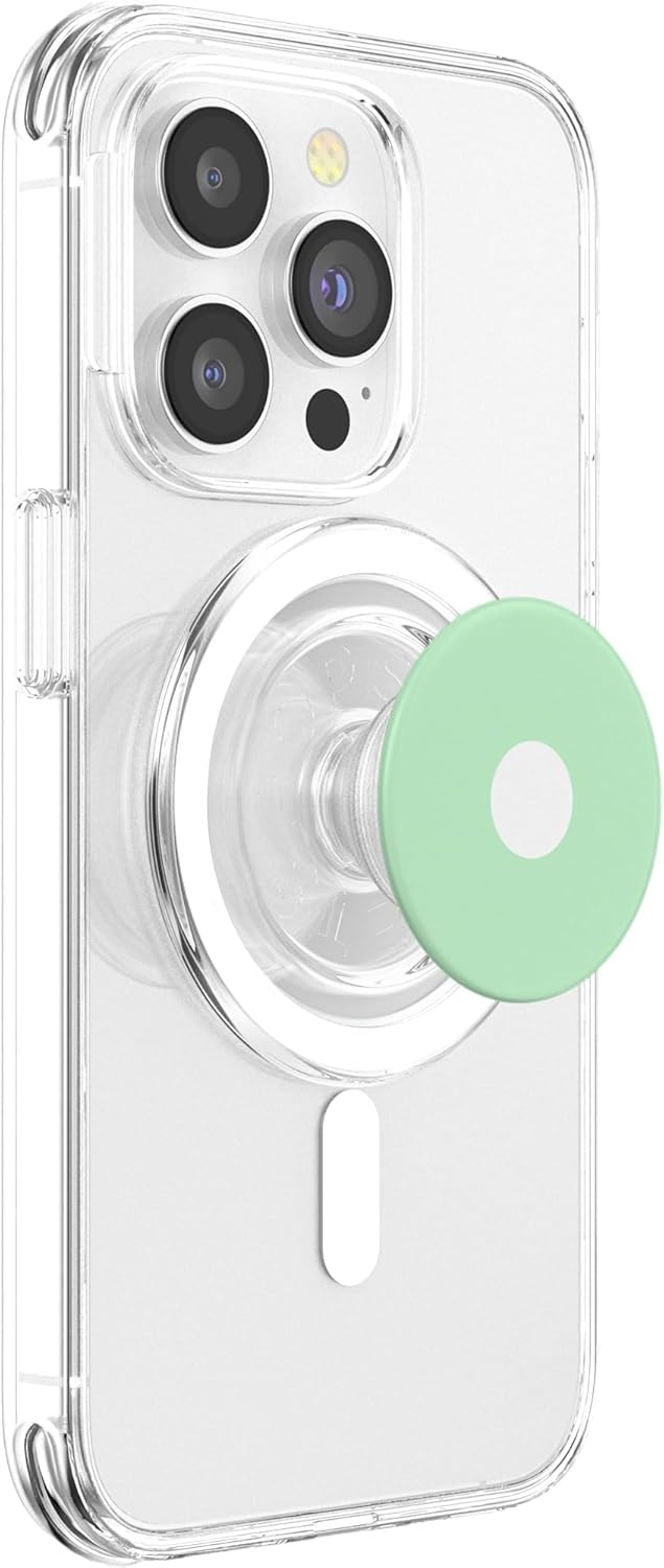 image:imagePopSockets Phone Grip Green amp White Dot PopSockets PopGrip for MagSafeMagnetic PopGrip