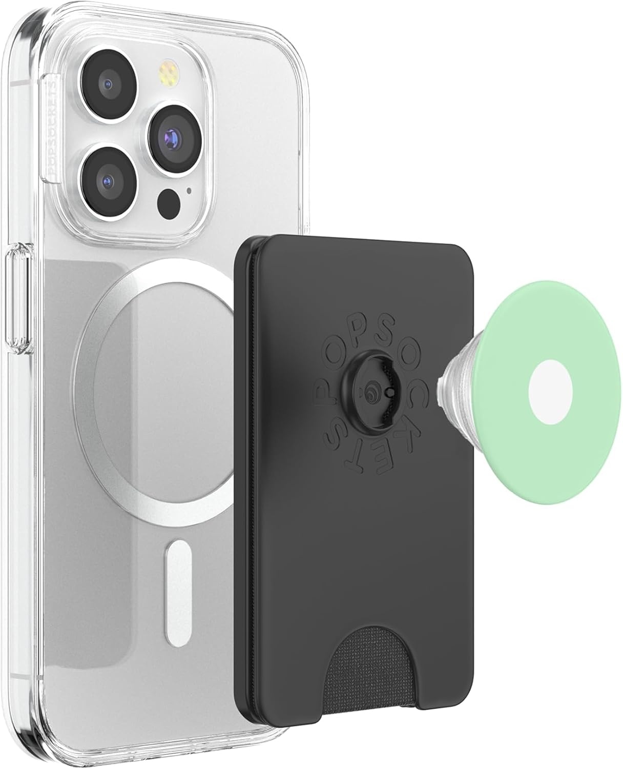 image:imagePopSockets Phone Grip Green amp White Dot PopSockets PopGrip for MagSafeMagnetic PopWallet
