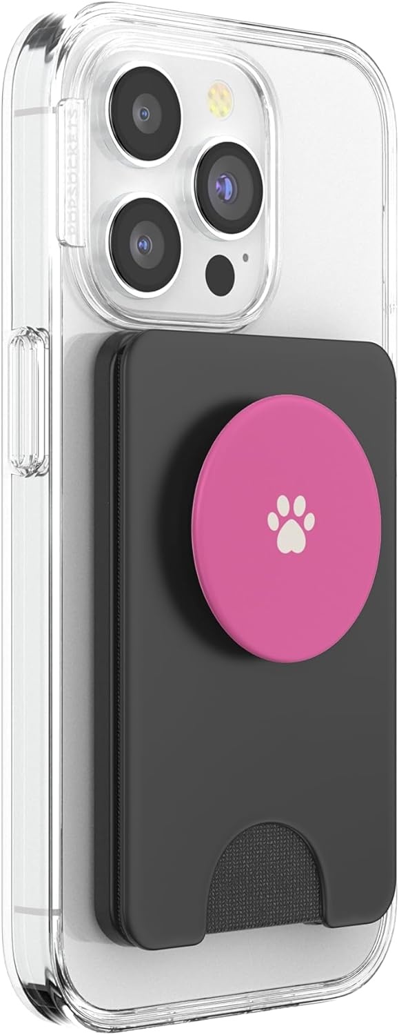 image:imagePopSockets Phone Grip Pet Paw Pink PopSockets PopGrip for MagSafeMagnetic PopWallet