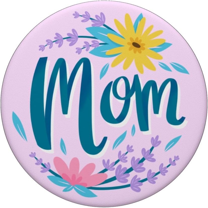 image:imagePopSockets Phone Grip Pink Floral Mom PopSockets PopGrip for MagSafeAdhesive PopGrip
