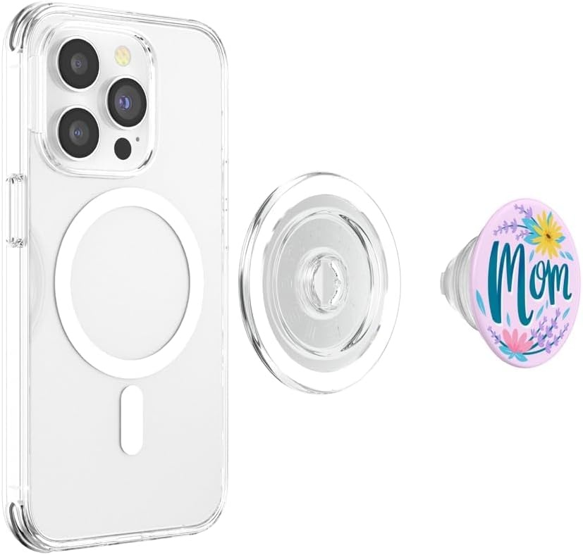 image:imagePopSockets Phone Grip Pink Floral Mom PopSockets PopGrip for MagSafeMagnetic PopGrip