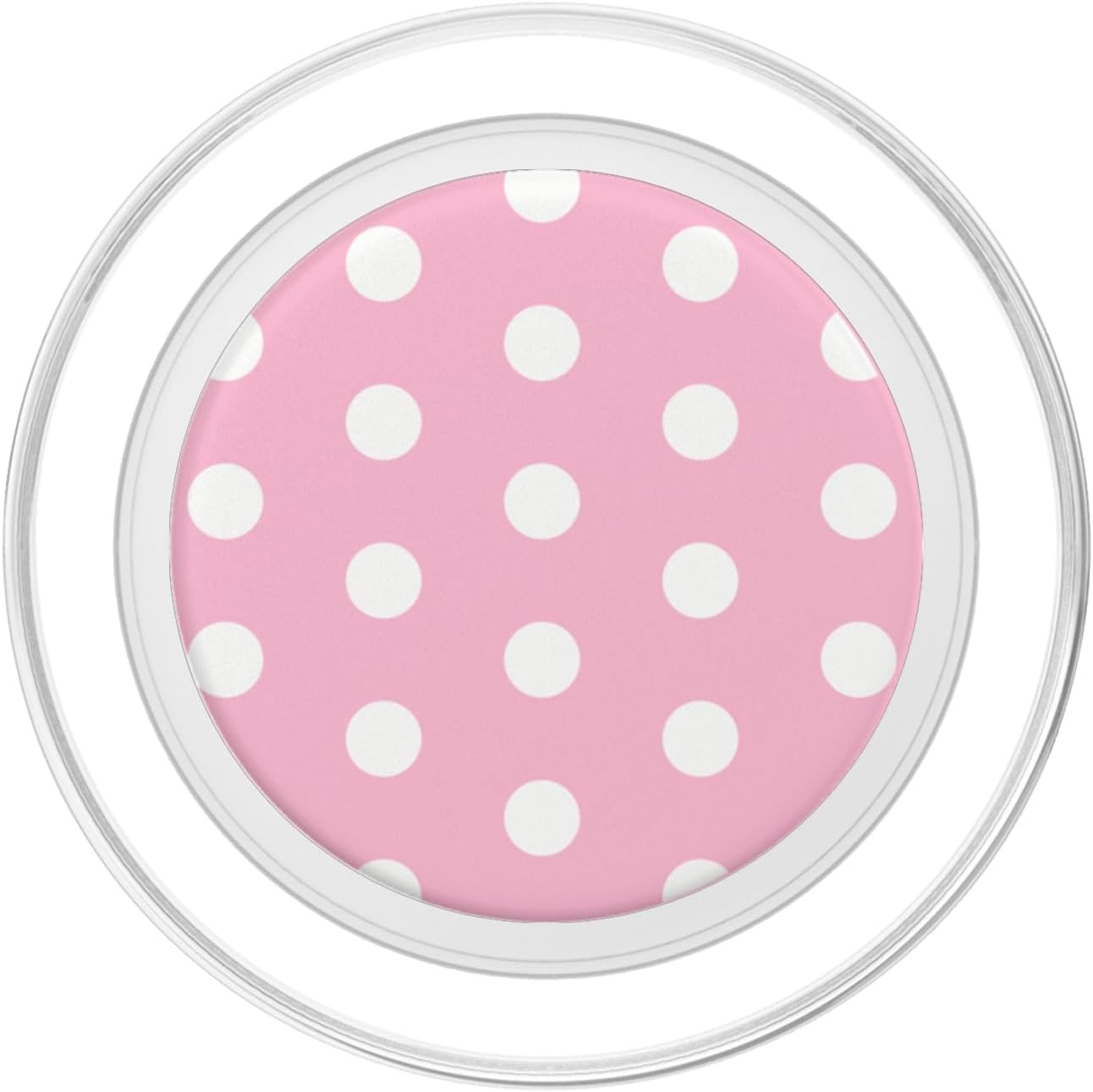 image:imagePopSockets Phone Grip Pink amp White Polka Dots PopSockets PopGrip for MagSafeMagnetic PopGrip