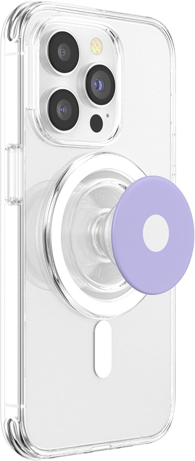 image:imagePopSockets Phone Grip Purple amp White Dot PopSockets PopGrip for MagSafeMagnetic PopGrip