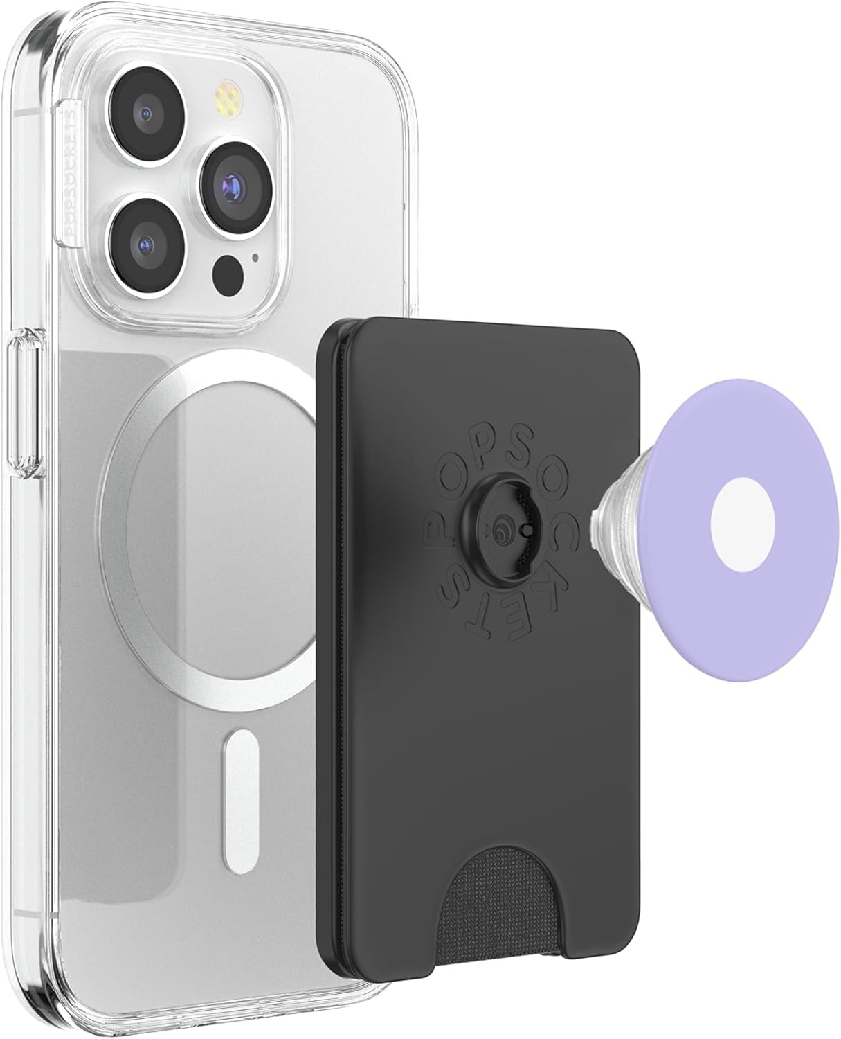 image:imagePopSockets Phone Grip Purple amp White Dot PopSockets PopGrip for MagSafeMagnetic PopWallet
