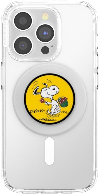 image:imagePopSockets Phone Grip for MagSafe Magnetic Holder Phone Stand Snoopy Tied in a BowPopOut Sitting Snoopy