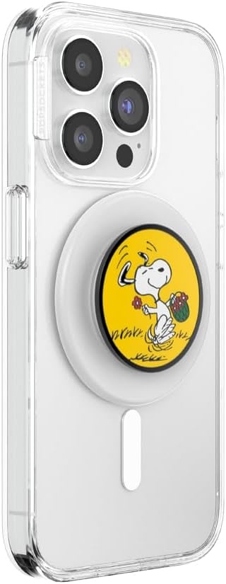 image:imagePopSockets Phone Grip for MagSafe Magnetic Holder Phone Stand Snoopy Tied in a BowPopOut Sitting Snoopy