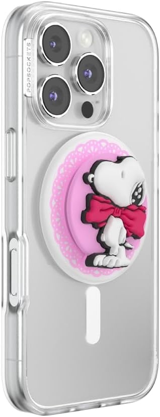 image:imagePopSockets Phone Grip for MagSafe Magnetic Holder Phone Stand Snoopy Tied in a BowSnoopy Tied a Bow