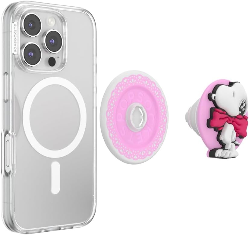 image:imagePopSockets Phone Grip for MagSafe Magnetic Holder Phone Stand Snoopy Tied in a BowSnoopy Tied a Bow