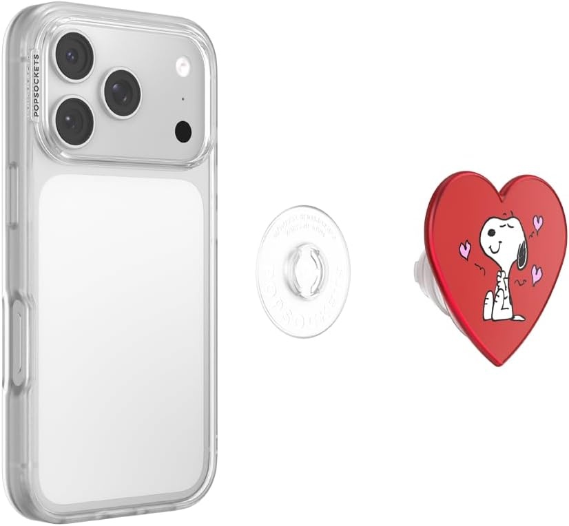 image:imagePopSockets Phone Grip for MagSafe Magnetic Holder Phone Stand Snoopy Tied in a BowSnoopys Big Heart