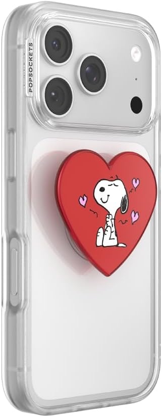 image:imagePopSockets Phone Grip for MagSafe Magnetic Holder Phone Stand Snoopy Tied in a BowSnoopys Big Heart