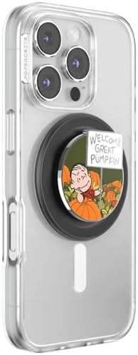 image:imagePopSockets Phone Grip for MagSafe Magnetic Holder Phone Stand Snoopy Tied in a BowWelcome Great Pumpkin