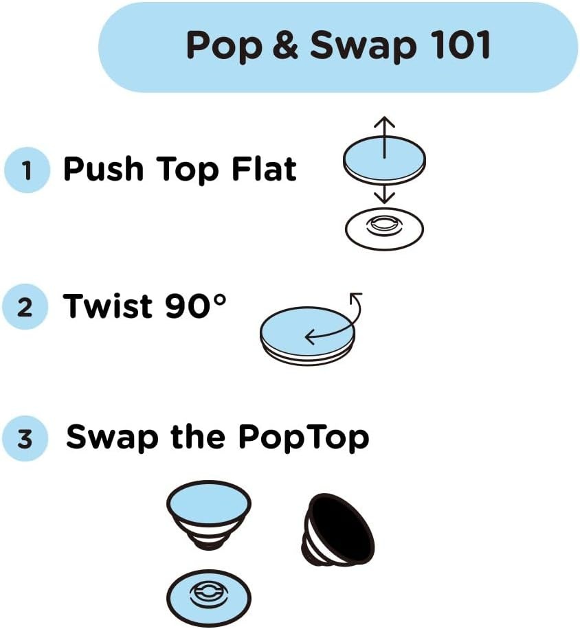 image:imagePopSockets PopTop Adhesive Phone Grip with Swappable Top Funny So SaltyBaggy Pickle