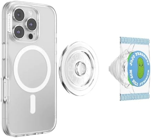 image:imagePopSockets PopTop Adhesive Phone Grip with Swappable Top Funny So SaltyBaggy Pickle