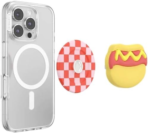 image:imagePopSockets PopTop Adhesive Phone Grip with Swappable Top Funny So SaltyHot Dog