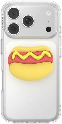 image:imagePopSockets PopTop Adhesive Phone Grip with Swappable Top Funny So SaltyHot Dog