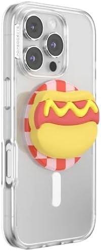 image:imagePopSockets PopTop Adhesive Phone Grip with Swappable Top Funny So SaltyHot Dog
