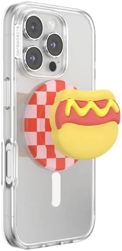 image:imagePopSockets PopTop Adhesive Phone Grip with Swappable Top Funny So SaltyHot Dog