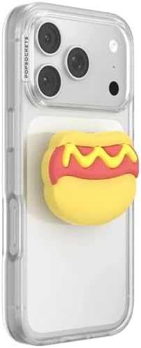 image:imagePopSockets PopTop Adhesive Phone Grip with Swappable Top Funny So SaltyHot Dog
