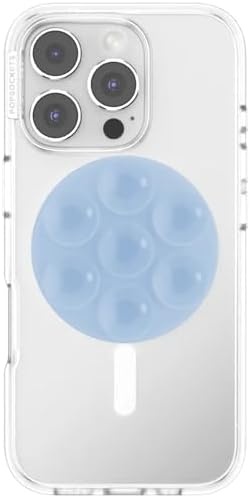 image:imagePopSockets PopTop Adhesive Phone Grip with Swappable Top Light Blue Frost