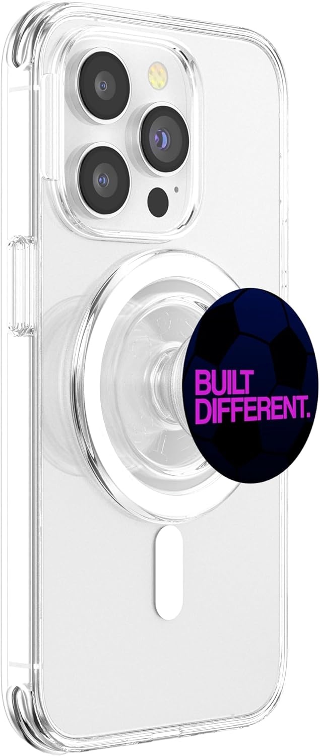 image:imagePopSockets Soccer Phone Grip Built Different PopSockets PopGrip for MagSafeMagnetic PopGrip