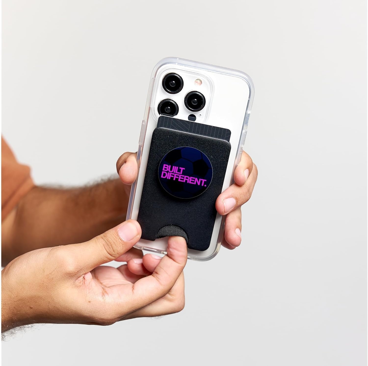 image:imagePopSockets Soccer Phone Grip Built Different PopSockets PopGrip for MagSafeMagnetic PopWallet