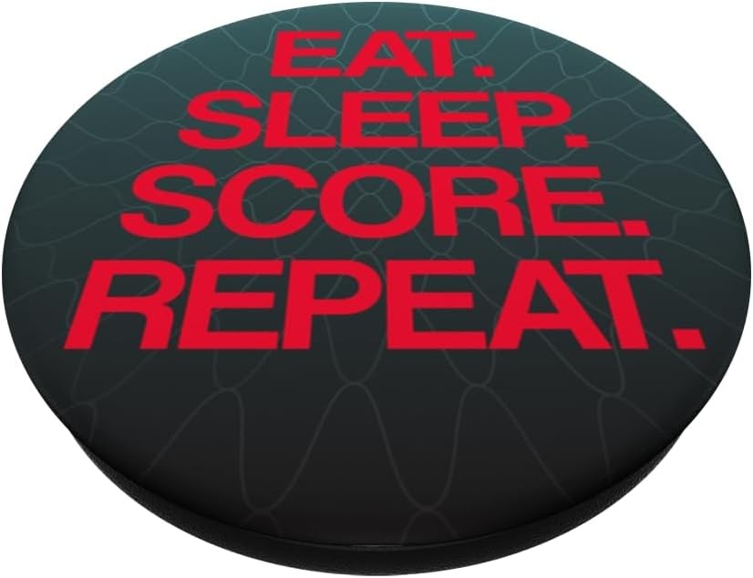 image:imagePopSockets Soccer Phone Grip Eat Sleep Score Repeat PopSockets PopGrip for MagSafeAdhesive PopGrip