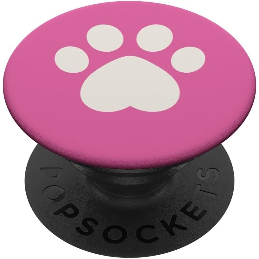 image:imagePopSockets Pet Phone Grip  Pink Paw PopSockets PopGrip for MagSafeAdhesive PopGrip