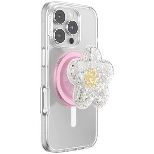 image:imagePopSockets Phone Grip for MagSafe Magnetic Holder Phone Stand Squishy Tidepool Squishy Daisy White